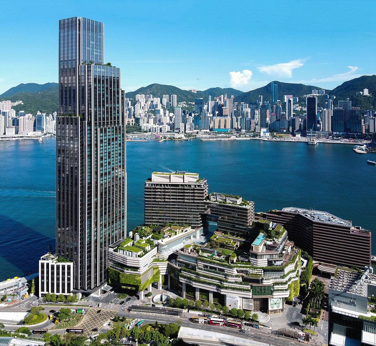 K11 ATELIER at Victoria Dockside overlooking Victoria Harbour, Hong Kong